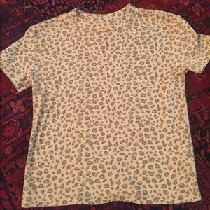 Topshop leopard print tee